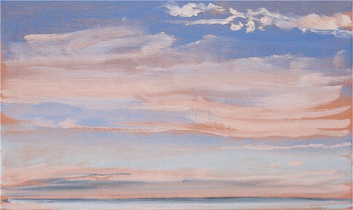 Swept Clouds, 12" x 20", oil on linen, 2006, private collection. Swept Clouds, 12" x 20", oil on linen, 2006, private collection.
